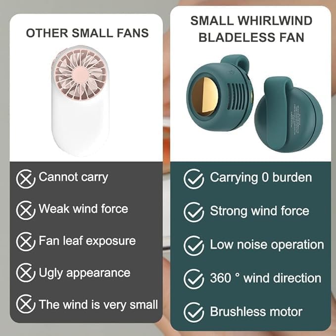 Mini Bladeless Clip Fan