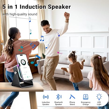 Wireless Induction Speaker Phone Stand