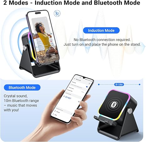 Wireless Induction Speaker Phone Stand