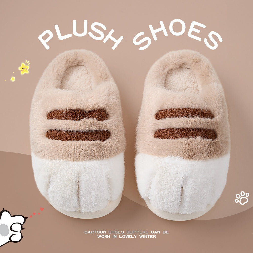 Cozy Cat Paw Slippers